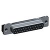 1-338315-2, разъем d sub, 25 контакт(-ов), гнездо, da, серия amplimite hd-20, корпус из металла, пайка