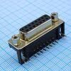 DS1037-15FNAKT74-0FF, розетка d-sub 15 контактов шаг 2.77мм угловая
