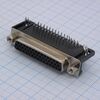 DS1038-44FBNSIA74-0CC, d-sub разъем высокой плотности, пайка на плату, прямой угол, розетка