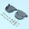 DS1045-25AP1S1-A, кожух для d-sub разьема 25 pin, пластик, серый