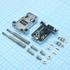 DS1046-09C1L1, кожух для разъема d-sub 9pin с удлиненными винтами, металлизированный