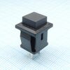 PB-02B-G, кнопка без фиксации на замыкание 0.5а 250в квадратная -черный-