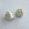 DS BH-300W выкл.мебельный, выключатель врезной мебельный,10а,250в,d-27,d-21,h-25, круглый, белый