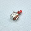 DS RWD-323, кнопка с фиксацией, 2 группы контактов на переключение, 250v 1a, для монтажа на печатную плату