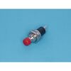 PSW-5-R, кнопка круглая 5мм 220в 0,3а, крепление гайка, нр, красная