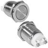 GQ19SPH-10Z/N OFF-ON, антивандальная кнопка металлическая с фиксацией, посадочная резьба м19, контакты под винт