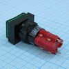 D16LAT1-2ABKG, d16lat1-2abkg, переключатель кнопочный с фиксацией 250в/5а led подсветка 24в