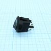 RK2-13D 2X1 B/B"0-", выключатель клавишный on-off без подсветки цвет корпуса (черный) цвет кнопки (черный)