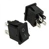 KCD1-201-4-C3 B/4P ON-OFF, клавишный переключатель on-off 4pin, 250в 6а