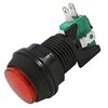 GMSI-7B-C NO(NC)+NC(NO) RED, кнопка круглая с led подсветкой, цвет красный, диаметр 32мм, посадочное отверстие 24.5мм, 5а/250в