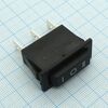 DS SC-7 ON-OFF-ON черн, 3 положения клавиши, 1 группа контактов на переключение, 250v 10a, ширина контактов 6.3мм
