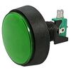 GMSI-1B-C NO(NC)+NC(NO) GREEN, кнопка круглая с led подсветкой, цвет зеленый, диаметр 60.5мм, посадочное отверстие 23.5мм, 5а/250в