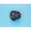SWR-21, выключатель 220в 2 контакта круглый, d 20мм, красный, вкл-выкл