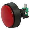GMSI-1B-C NO(NC)+NC(NO) RED, кнопка круглая с led подсветкой, цвет красный, диаметр 60.5мм, посадочное отверстие 23.5мм, 5а/250в