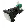 GMSI-5B-S NO(NC)+NC(NO) WHITE, кнопка квадратная с led подсветкой, цвет белый, размер 33х33мм, посадочное отверстие 23.5мм, 5а/250в