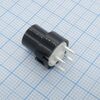 D6R90F1LFS, тактильная кнопка, посеребренные нормально разомкнутые котнакты, серия d6, сквозное отверстие, круглая, 130 гс