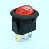MIRS-101A-8C3-R/B, переключатель с подсветкой on-off (10a 125vac, 6.5a 250vac, 15a 12vdc) spst 3p