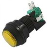 GMSI-7B-C NO(NC)+NC(NO) YELLOW, кнопка круглая с led подсветкой, цвет желтый, диаметр 32мм, посадочное отверстие 24.5мм, 5а/250в