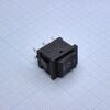 DS RWB-210 ON-OFF-ON черный, 3 положения клавиши, 2 группы контактов на переключение, 250v 6a, ширина контактов 2.5мм