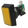 GMSI-3B-R NO(NC)+NC(NO) YELLOW, кнопка прямоугольная с led подсветкой, цвет желтый, размер 50х32мм, посадочное отверстие 23.5мм, 5а/250в