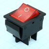 IRS-201-2C3-R/B, переключатель с подсветкой on-off (15a 250в) две группы на замыкание