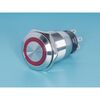 TT19ML2R2, кнопка управления герметичная, с подсветкой, без фиксации, d 22 мм, 2нр+2нз, красная