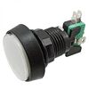 GMSI-4B-C NO(NC)+NC(NO) WHITE, кнопка круглая с led подсветкой, цвет белый, диаметр 44мм, посадочное отверстие 24.5мм, 5а/250в
