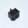 DS SC-727 черный, выключатель двухклавишный