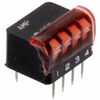 1-5435802-5, переключатель dip 4 позиции 24в 0,1а, 2.54mm, угловой
