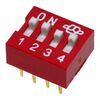 DS-04 (SWD1-4), dip переключатель 4 группы ds-04, серия swd 1-4