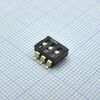 DMR-03-V, движковый переключатель 3 группы smd монтаж 2.54мм 25ма 24в