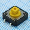 L-KLS7-TS1206-7.3-180-T, кнопка тактильная 12х12х7.3мм усилие нажатия 180гр 0.05а 12в 100000 циклов smd монтаж