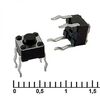 IT-1109 (4.5X4.5X3.8), кнопка тактильная it-1109, 4.5x4.5x3.8 мм