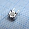 B3F3100, кнопка тактильная 6х6мм угловая h=0.9mm усилие нажатия 0.98n(100гр) 0.05а 24в монтаж в отверстие