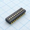 2-1825058-5, переключатель dip 10 групп 0.1а 24в шаг 2.54mm