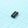 DM-04-V-T/R, движковый переключатель 4 группы smd монтаж 2.54мм 25ма 24в