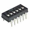 1825002-9, switch dip off on spst 6 flush slide 0.1a 24vdc pc pins 2.54mm thru-hole tube