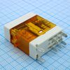 HF157F/A220-2Z25FD1, реле силовое 8а две группы на переключение с led и кнопкой катушка переменного тока 220в