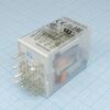 R4N-2014-23-1024-WT, промышленное миниатюрное реле 4 контактных группы на два направления 7а катушка 24в 640ом
