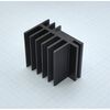 SK481/37,5-SA, радиатор для транзисторов, 45x30x37,5mm, тепловое сопротивление 4.7k/w (совместимые прижиные скобы thfu 1, thfu 2, thfu 3, thfu 4, thfu 6)