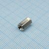 H-L1000-0600-5-03-2N, стойка латунная для печатной платы, шестигранная, м3, 10мм, отверстие-отверстие