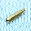 PCHSN-17, стойка латунная для печатной платы, шестигранная, м3, 17мм, отверстие- винт