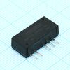 AM1DS-0505D-NZ, dc/dc, 1вт, вход 4.5…5.5в, выход ±5в/±0.1а, изоляция 1500в dc, кпд 80%, максимальная емкостная нагрузка не более ±100мкф, sip7, 19.5x6x9.35мм, -40…105°c, пластик