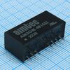 AM3GW-4815SZ, dc/dc, 3вт, вход 18…75в, выход 15в/0.2а, изоляция 1500в dc, кпд 84%, максимальная емкостная нагрузка не более 100мкф, вход on/off, sip9, 26x9.3x12.5мм, -40…85°c, пластик