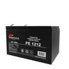 PE1212, аккумулятор свинцово-кислотный 12v 12ah, размер 151х98х95мм, плоская клемма 6.3мм, срок службы 6 лет
