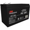 PE1207, аккумулятор свинцово-кислотный 12v 7.2ah, размер 151х64х94мм, плоская клемма 6.3мм, срок службы 6 лет