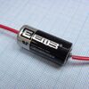 ER14335-AX 3.6V, li, socl2 батарея типоразмера 2/3aa, 3.6в, 1.65ач, аксиальные проволочные выводы, -55...85 °c