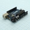 A11-Контроллер Arduino UNO, arduino uno контроллер построен на atmega328 . платформа имеет 14 цифровых вход/выходов (6 из которых могут использоваться как выходы шим), 6 аналоговых входов, кварцевый генератор 16 мгц, разъем usb, силовой разъем, разъем ics