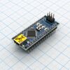 A06-Контроллер Arduino Nano, функциональный аналог arduino uno, но размещенный на миниатюрной плате. arduino nano удобно использовать в качестве встраиваемого модуля в свои устройства