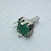 PEC11R-4015F-S0024, энкодер pec11, без щелчков, 24 импульса, металлический вал с лыской 15мм, с кнопкой, горизонтальные выводы,крепление на гайку 7мм